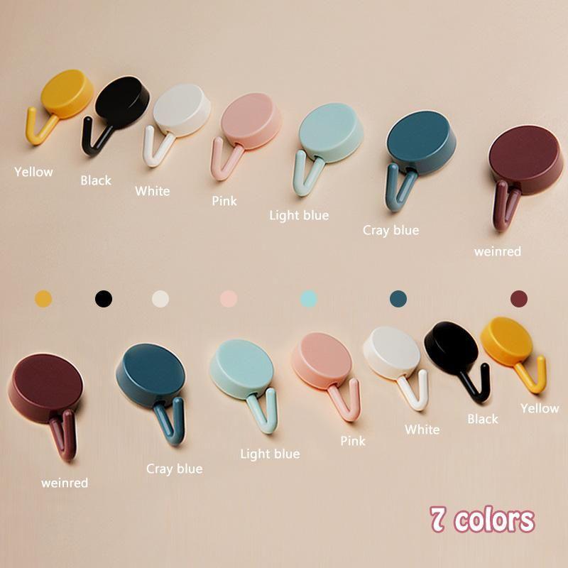 Colored adhesive hooks