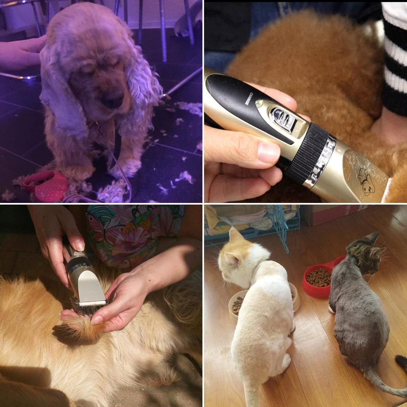Professional rechargeable animal hair trimmer