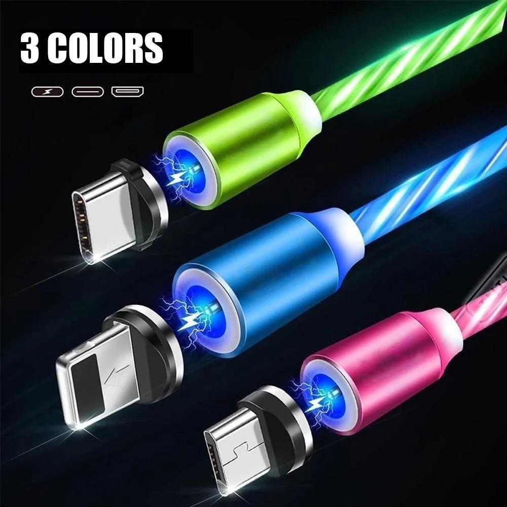 LED Magnetic USB Charging Cable