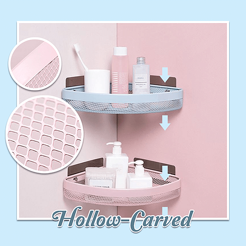 Punchless Triangle Wall Corner Shelf