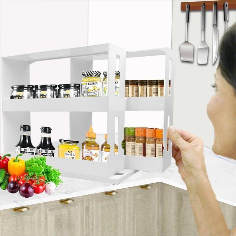 Rotatable multifunction storage rack