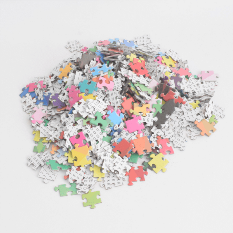 Gradient Colorful Rainbow Round Puzzles