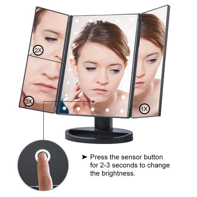 Lighted Makeup Vanity Mirror, 24LED