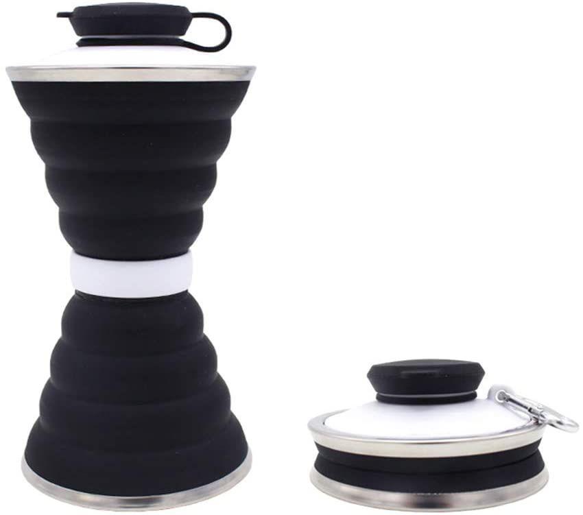 Sports outdoor silicone kettle folding cup