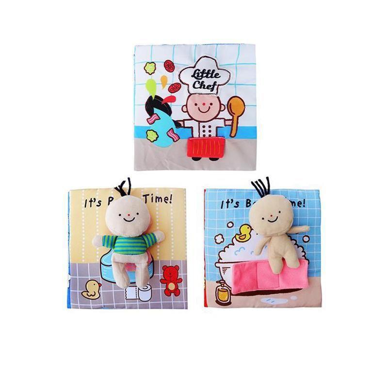 3D Activity Quiet Book - Chef, Bath, Potty Time