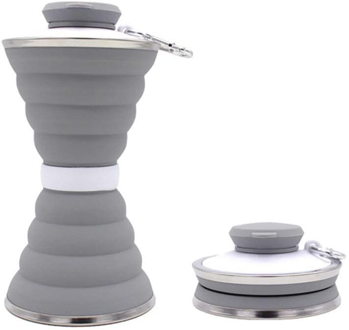 Sports outdoor silicone kettle folding cup