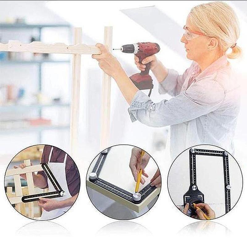 6-Sided Multi Angle Measuring Ruler