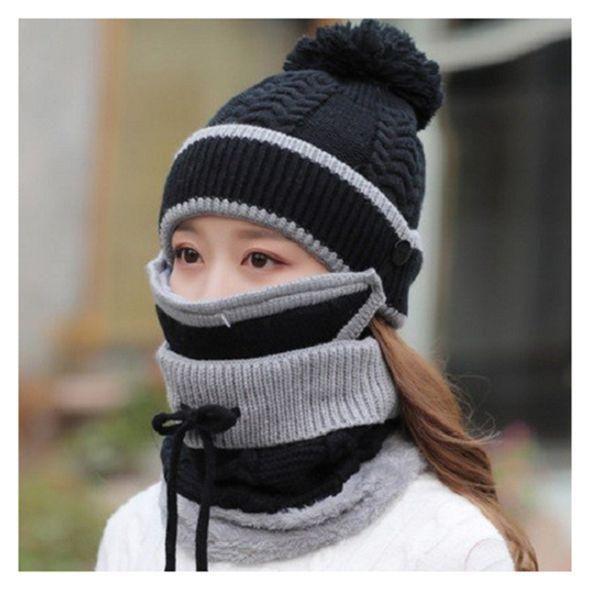 3PCS Women Winter Scarf Set