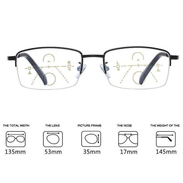 Progressive Far and Near Dual-use Reading Glasses