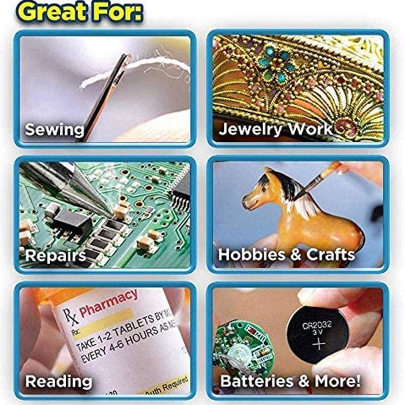 Eyeglasses with LED Light Magnifying Glasses