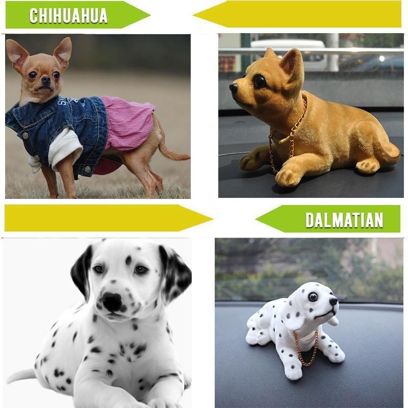 Car Ornaments Shaking His Head Dog