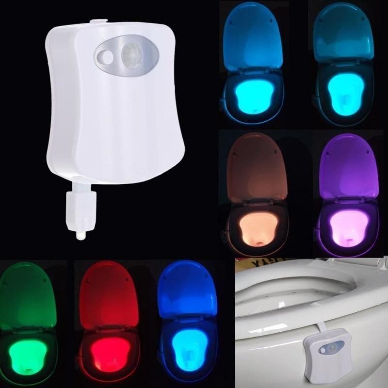 Toilet Cover Sensor Light Multi-function Toilet Night Light