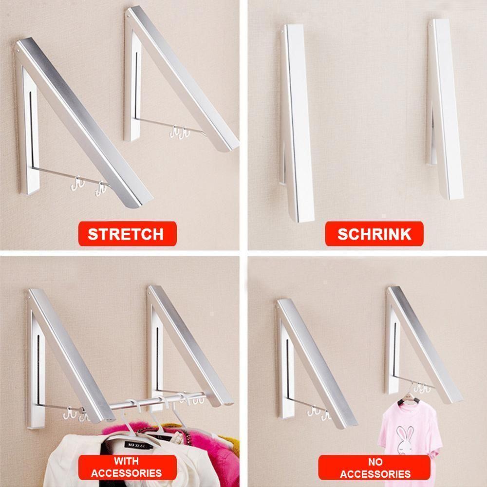 Foldable telescopic hanger