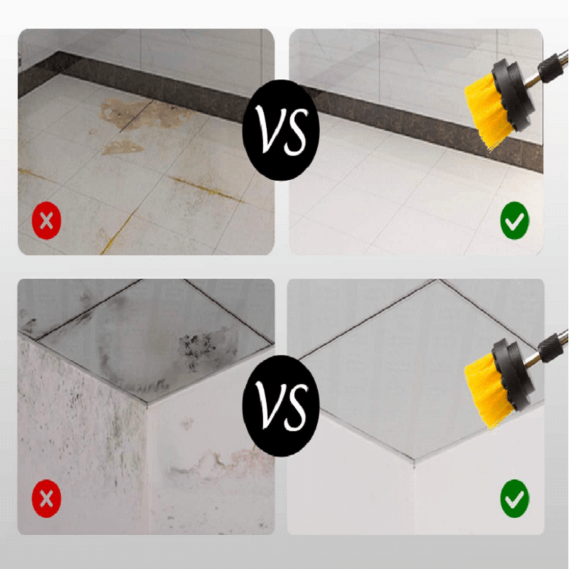 Bathroom Floor Kitchen Car Maintenance Cleaning Brush,Cordless Drill NOT Included