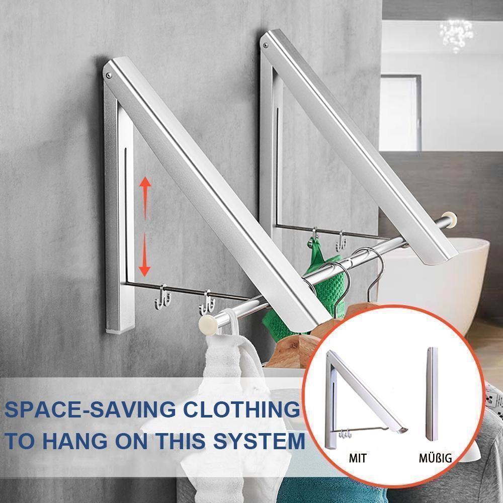 Foldable telescopic hanger