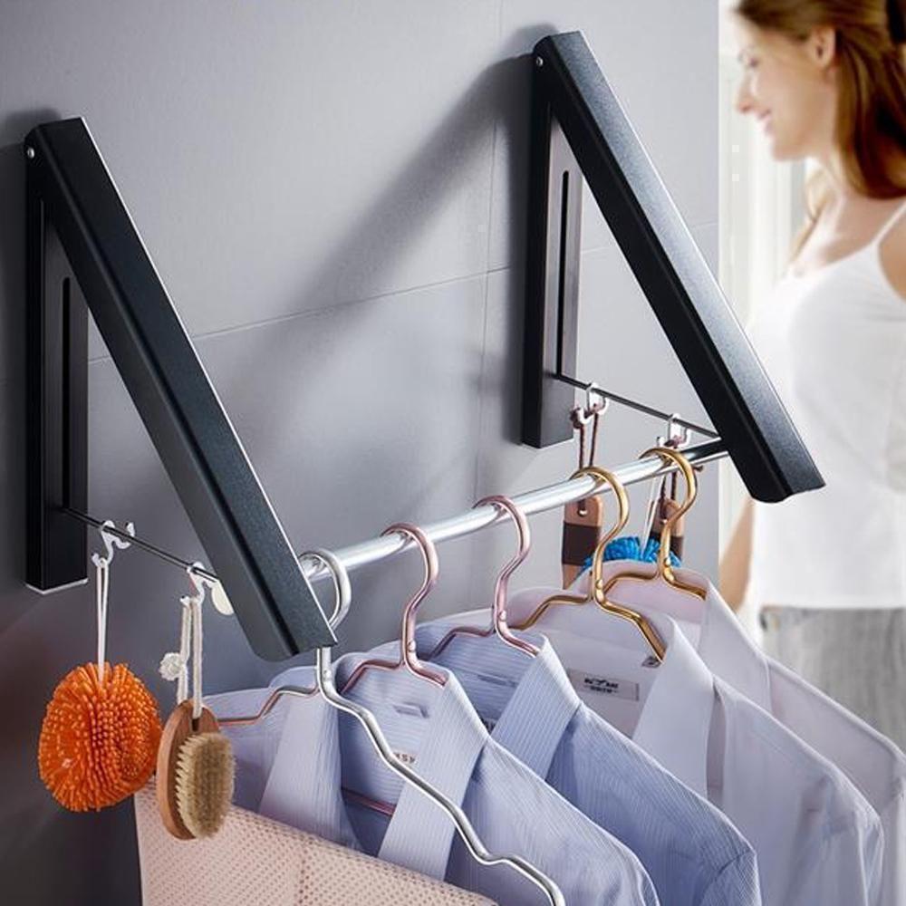Foldable telescopic hanger