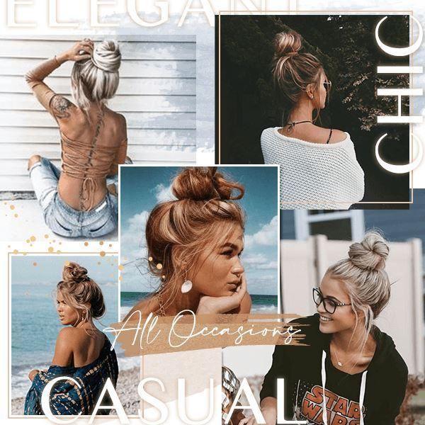 Fluffy Effect Fashionable Hair Bun