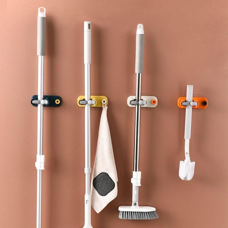 2 In 1 multifunctional broom holder