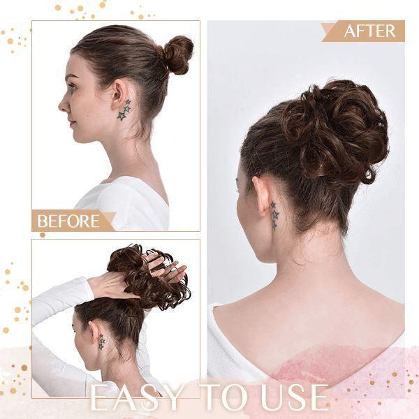Fluffy Effect Fashionable Hair Bun
