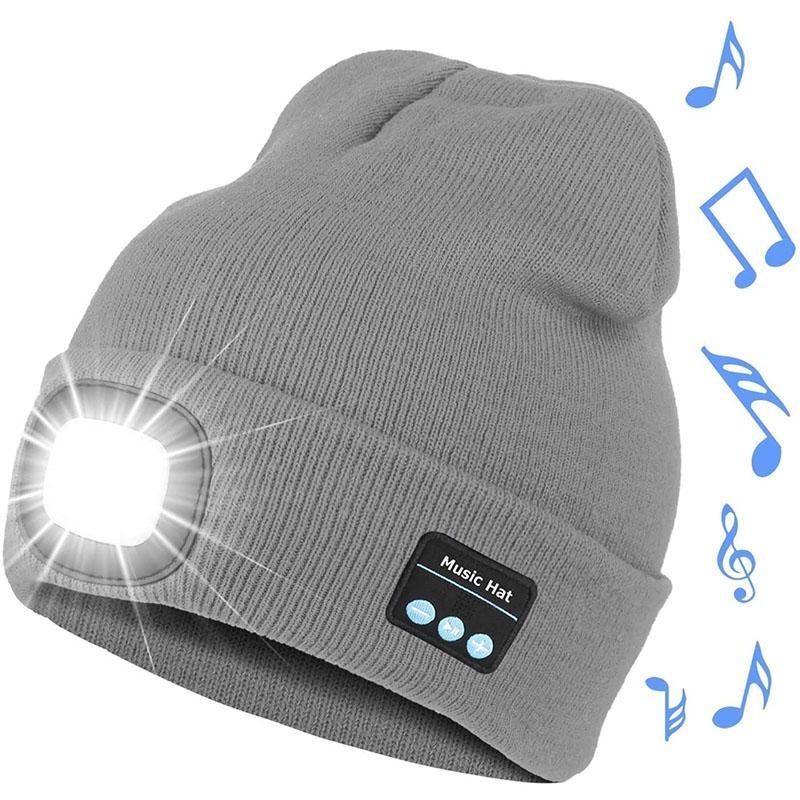 Upgraded Unisex Musical Bluetooth LED Beanie Hat