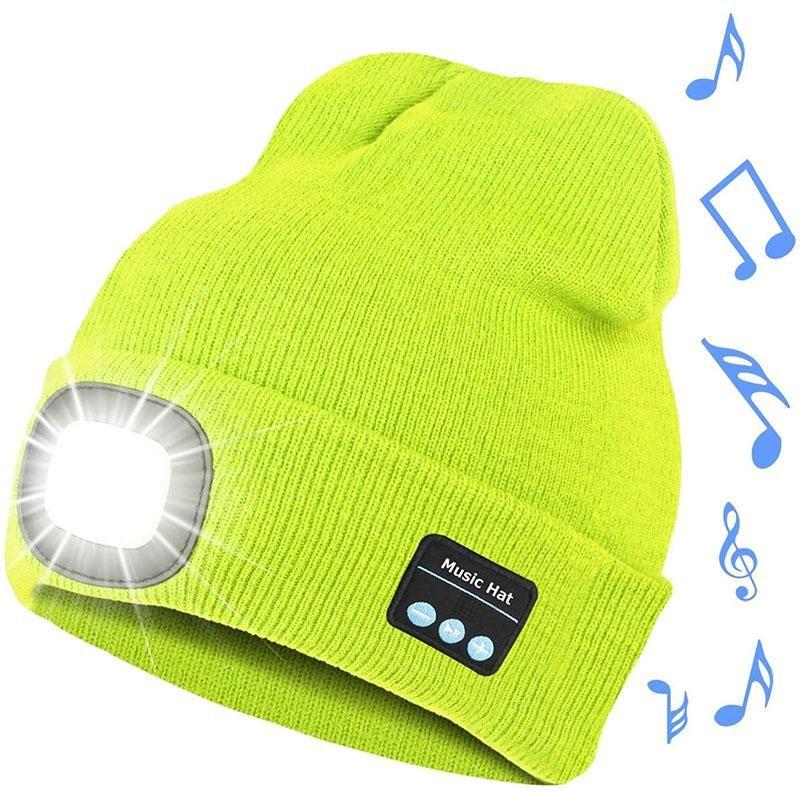 Upgraded Unisex Musical Bluetooth LED Beanie Hat
