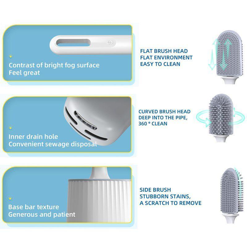 Upgraded full range toilet brush