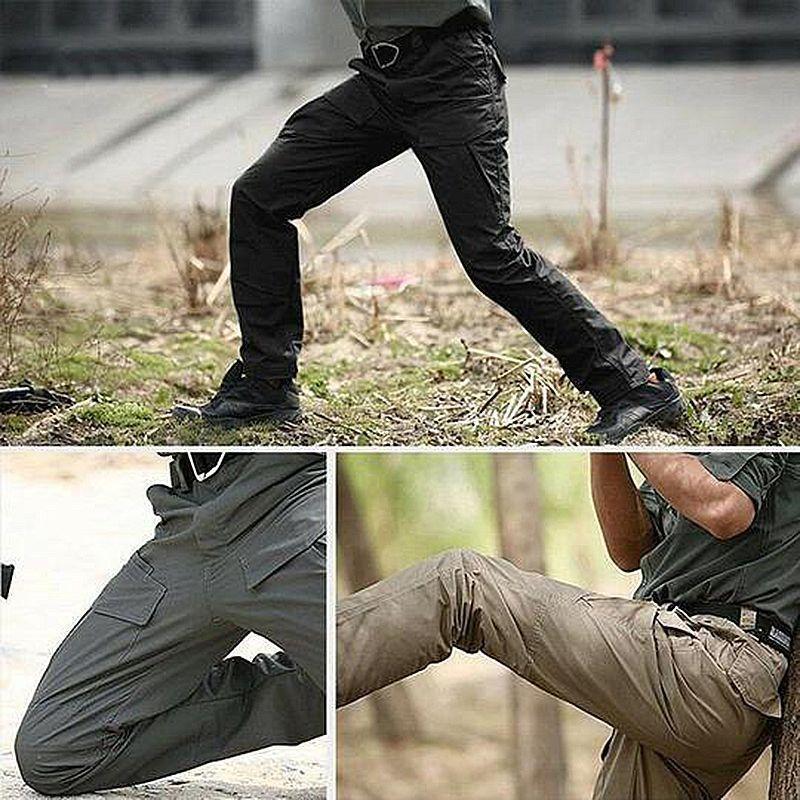 Men's waterproof tactical pants with pockets