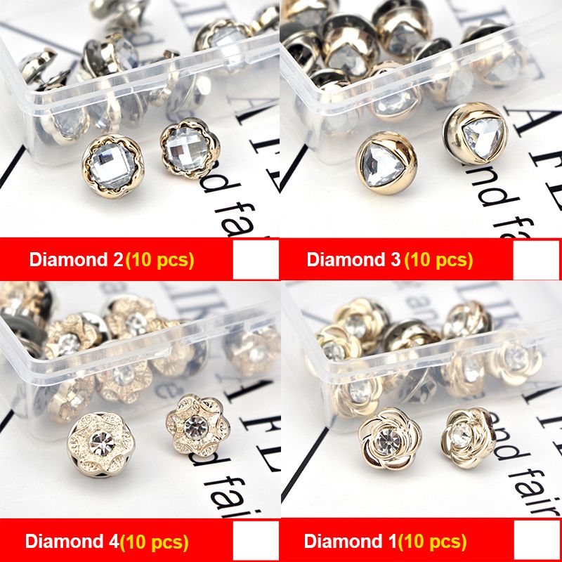 Metal craft replacement button pins, removable shirt buttons