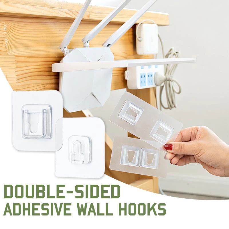 Double-Sided Adhesive Wall Hooks-Reusable