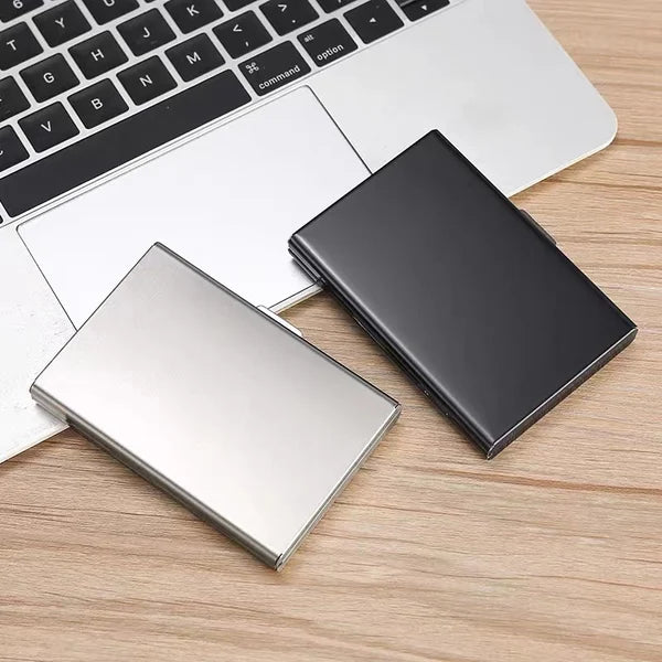 Ultra-thin anti-theft brush anti-demagnetization metal card case
