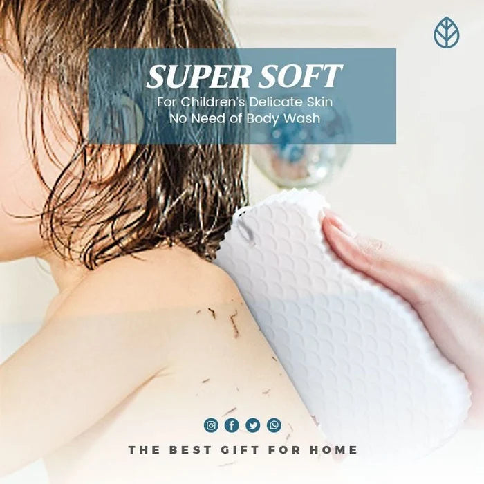 Super soft exfoliating bath sponge