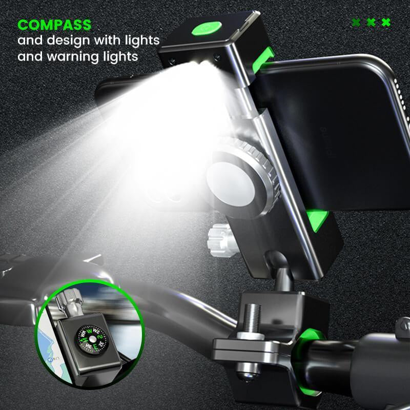 Cycling Illuminated Compass Phone Holder