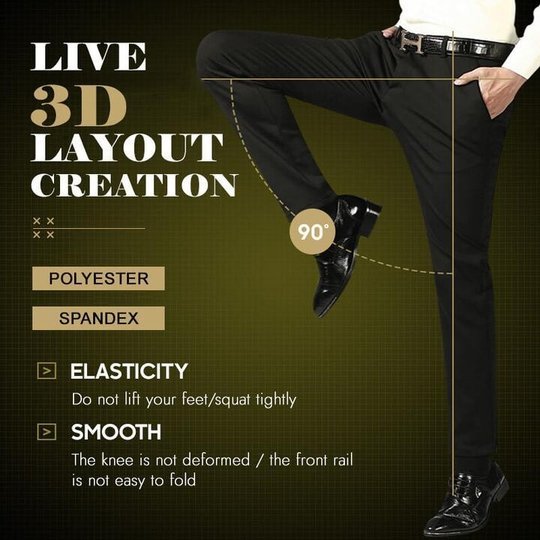 NEW STYLEHIGH STRETCH MEN'S CLASSIC PANTS