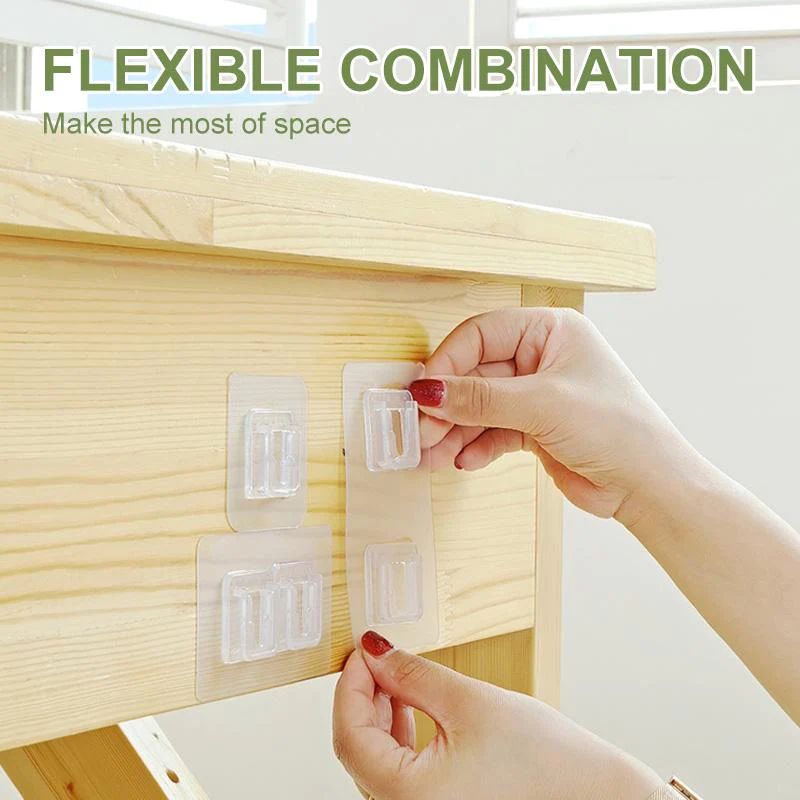 Double-Sided Adhesive Wall Hooks-Reusable