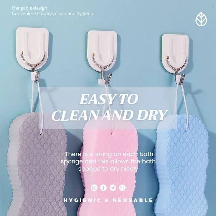 Super soft exfoliating bath sponge