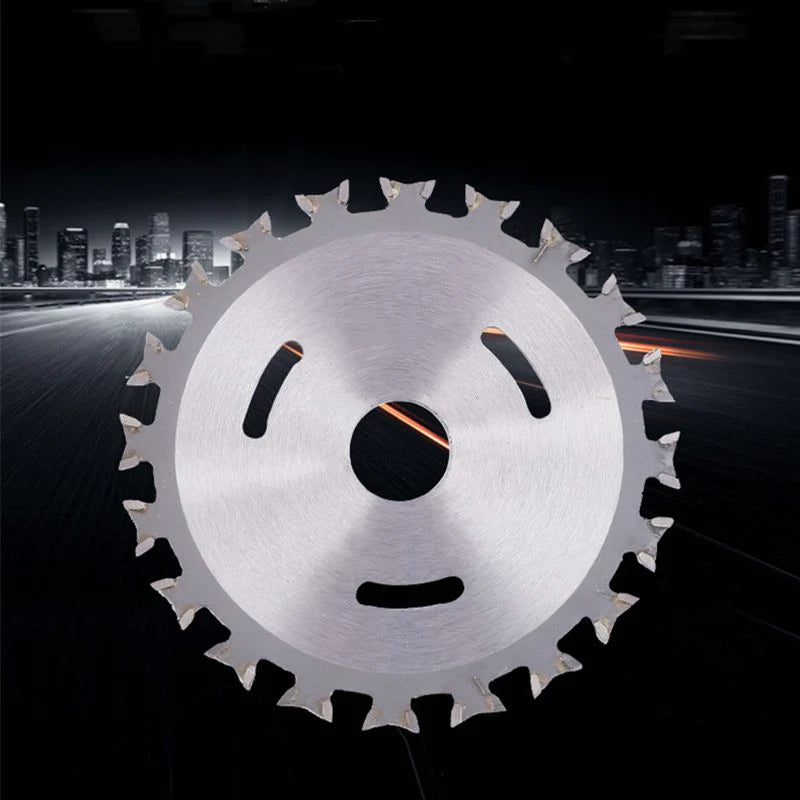 Double-sided alloy saw blade for woodworking