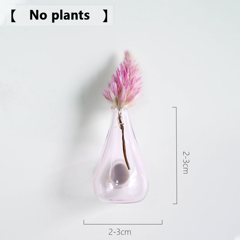 Mini ceramic vase-shaped refrigerator magnets