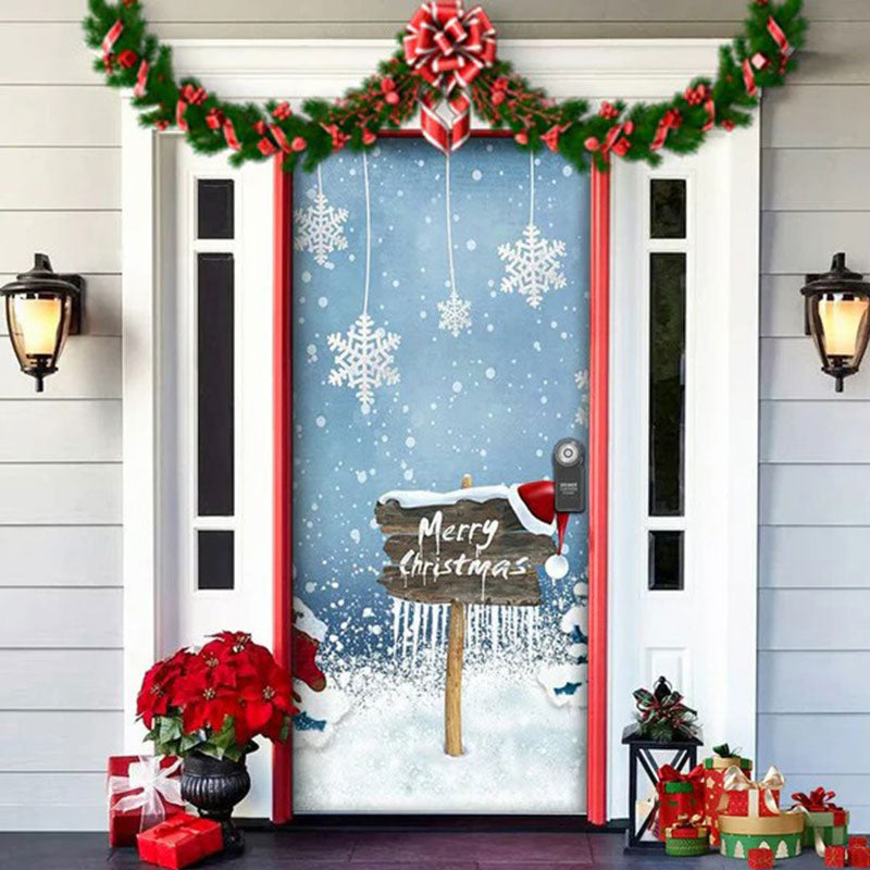 Christmas decoration door cover