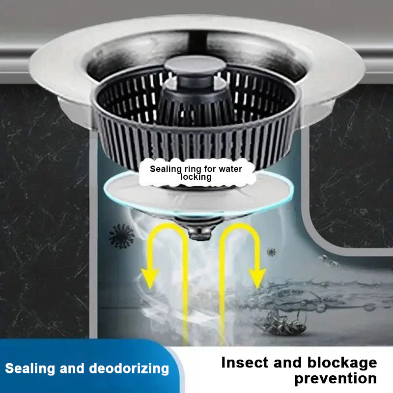Upgraded Sink Bounce Core Drain Strainer