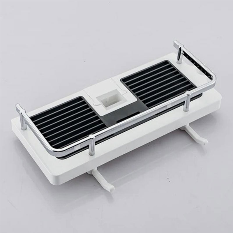 Shower rod storage rack