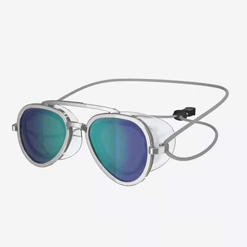 Anti-fog reflective swimming goggles