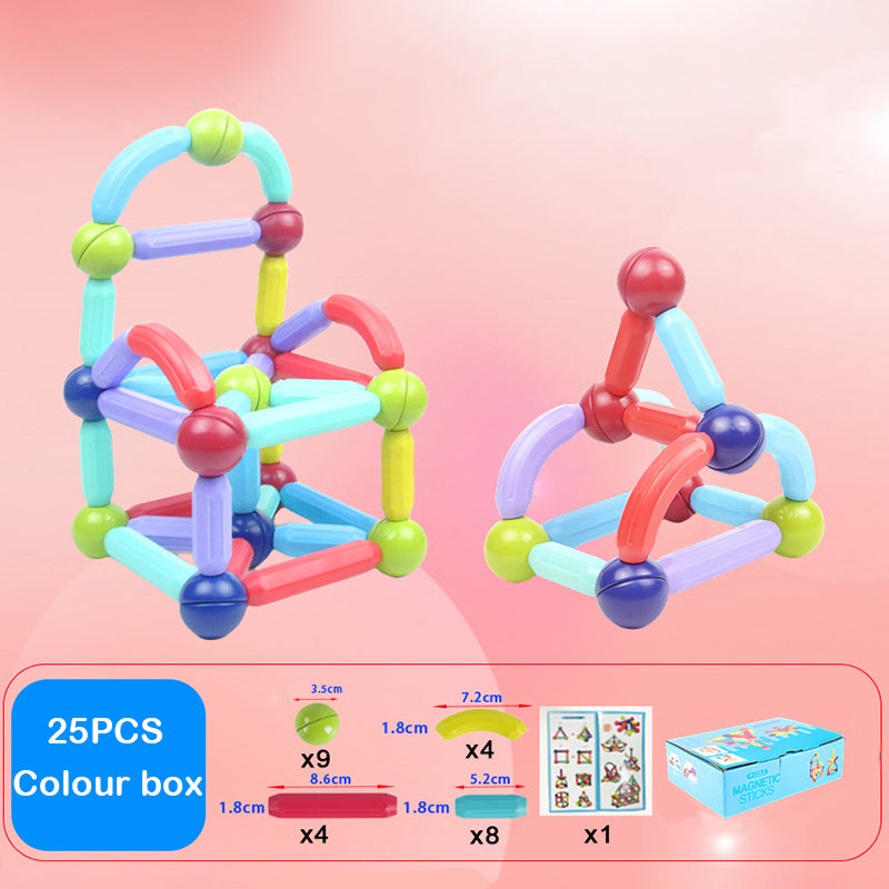 Magnetic stick building blocks, suitable for children's early development