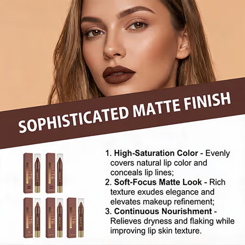 Chocolate Matte Lip Gloss-Buy 1 GET 1 FREE(2PCS)