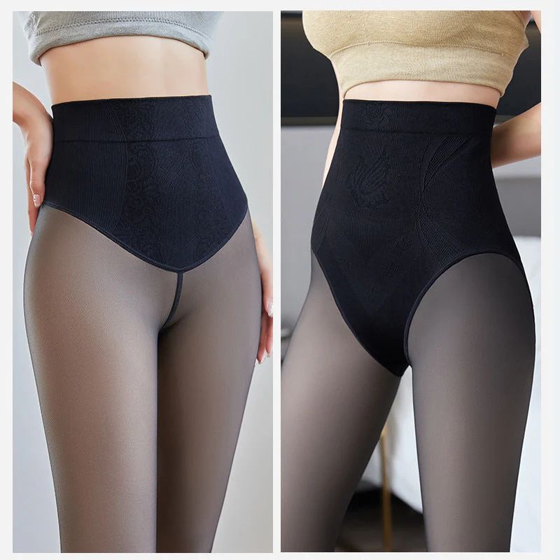 High-Waisted Tummy-Control Stretch Tights