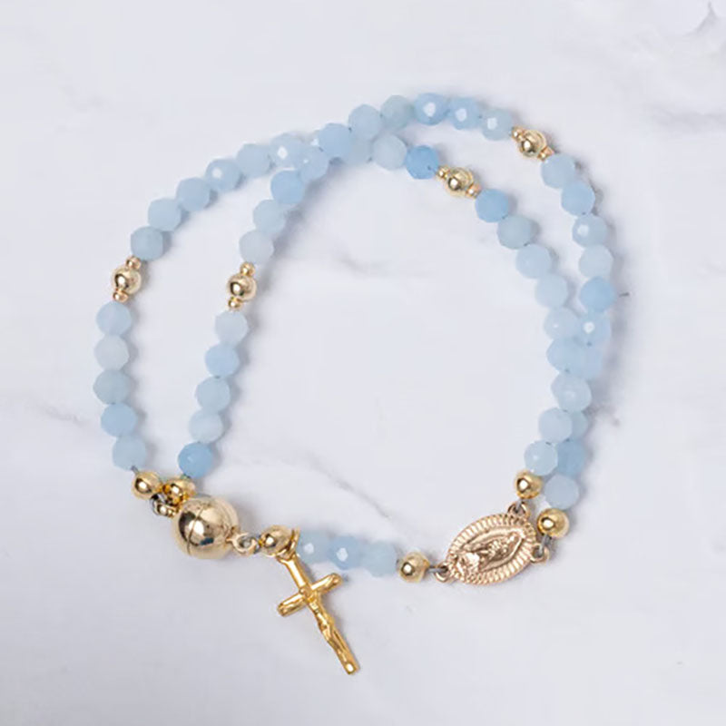Handmade rosary bracelet