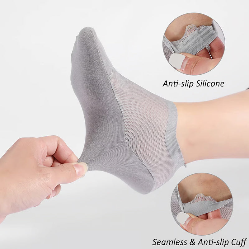 🔥Ultra-thin lining non-slip invisible socks