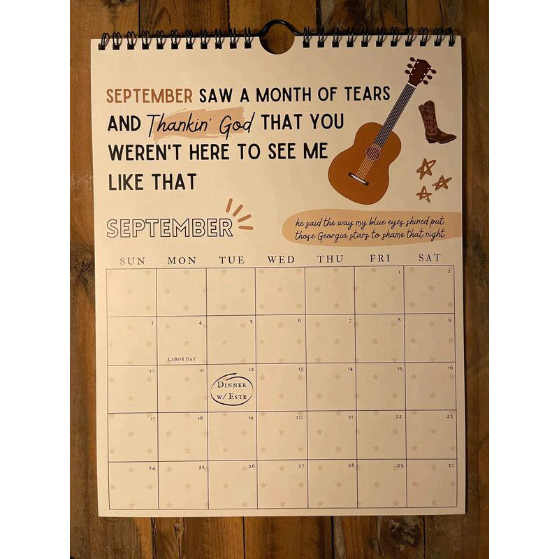 2024 TS Lyrics Calendar