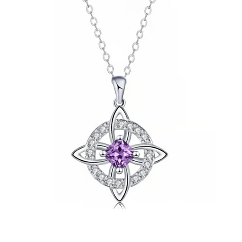 Natural Crystal Witch's Knot Necklace