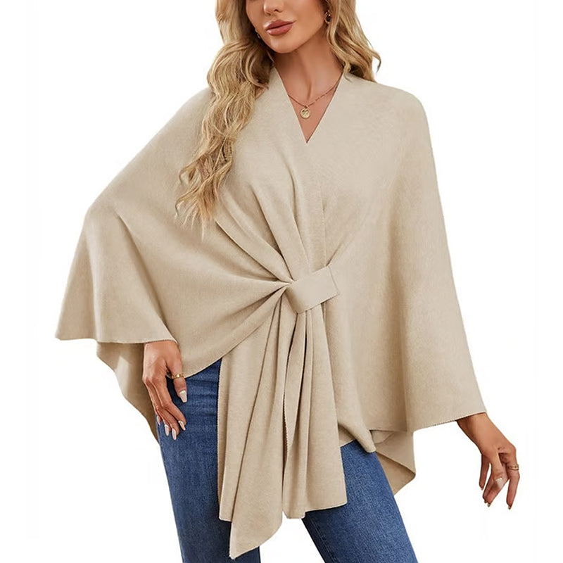 🔥Elegant shawl sweater with front opening