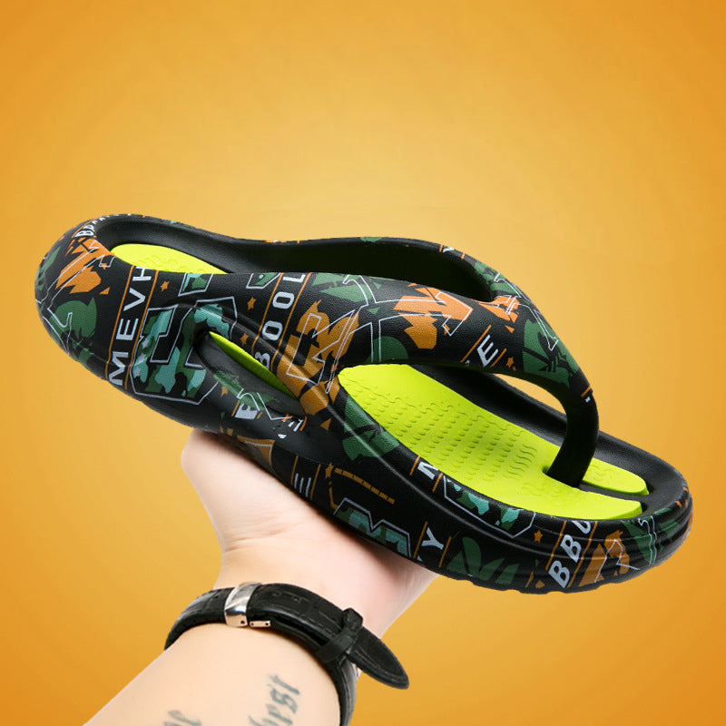 Comfortable Summer Flip Flops with Thick Soles